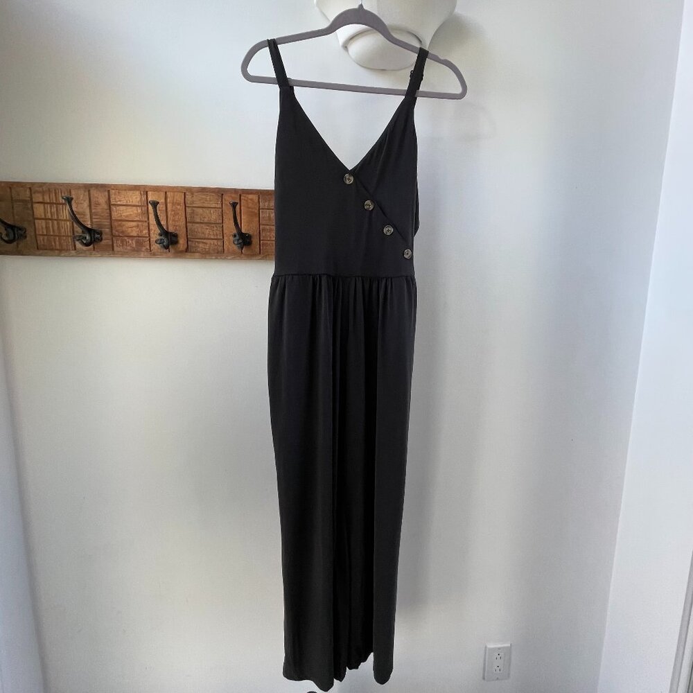 Dex Black Wide Leg Jumpsuit